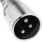 Cable de audio mono XLR 3-pin macho a TRS jack 3.5mm macho de 5m - AZ02400 - 02