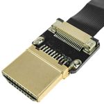 Cable vídeo HDMI plano FPV 50 cm A-macho a A-macho - HG08100 - 07