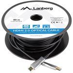 Cable HDMI Lanberg CA-HDMI-20FB-0400-BK HDMI 2.0 optico AOC de 40m negro - HI10100 - 02