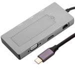 Conversor USB-C a HDMI 4k y ethernet RJ45 y USB-A y USB-C con socket de almacenamiento NGFF M2 - UH08800 - 03