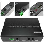 Extensor HDMI 1080p a través de cable ethernet Cat.5e Cat.6 120m - Transmisor Control remoto H.264 - HB02900 - 02