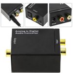 Conversor de audio analógico a digital con 2xRCA a toslink y coaxial - VD04800 - 02