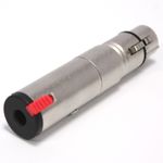 Adaptador de audio XLR 3-pin hembra a jack 6.3mm hembra - AY00600 - 02