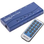 Selector matricial HDMI con audio de 5 entradas 1 salida y con control remoto - HL04000 - 01