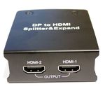 Adaptador de DisplayPort 1 x DP a 2 x HDMI con función de videowall de 2 puertos - YR00100 - 02