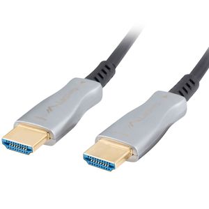 Cable HDMI V2.0 macho a macho de 100 m de Lanberg color negro CA-HDMI-20FB-1000-BK