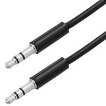 Cable audio estéreo minijack 3.5 macho macho 1m rizado flexible - TV07900 - 07