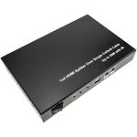 Multiplicador extensor HDMI de 4 puertos a través de cable ethernet Cat.5e hasta 50 m con IR - HB00200 - 01