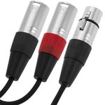 Duplicador de audio cannon XLR hembra a 2 XLR macho 5-pin - XO04600 - 06