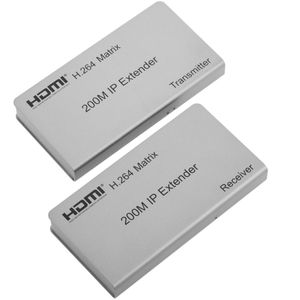Extensor y multiplicador HDMI a través de LAN Tx y Rx compatible IR y TCP/IP