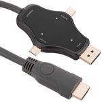 Cable conversor adaptador 4K de DisplayPort Mini DisplayPort y USB-C a HDMI 1.8 m - HC08900 - 01