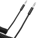Cable audio estéreo minijack 3.5 macho macho 1m rizado flexible - TV07900 - 06