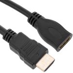 Cable HDMI 1.4 tipo A de macho a hembra de 20cm - HD02000 - 01