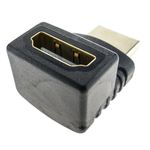 Adaptador HDMI de tipo HDMI-A macho a HDMI-A hembra acodado arriba - HD04600 - 04