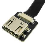 Cable vídeo HDMI plano FPV 20 cm A-macho a A-hembra - HG08200 - 08