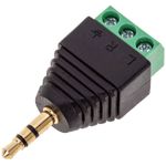 Conector jack 3.5mm estéreo a bloque de terminales de 3-pin - AY09700 - 01