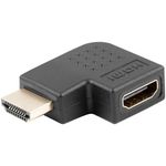 Adaptador de Lanberg acodado hacia la izquierda HDMI macho a HDMI hembra - HD14800 - 01