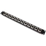 Patch panel rack19 12-port XLR3-macho 1U - XQ02200 - 01