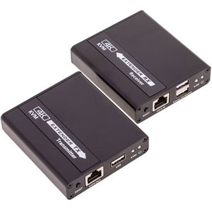 Extensor HDMI teclado y ratón Prolongador 4K UHD 1080p FullHD a través de cable de red Cat.6 Cat.6A Cat.7 hasta 70m