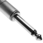 Cable audio micrófono instrumento mono jack 6.3mm macho a macho de 1m - AX06100 - 02
