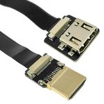 Cable vídeo HDMI plano FPV 20 cm A-macho a A-hembra - HG08200 - 01