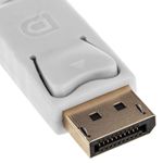 Adaptador de DisplayPort a VGA audio HDMI DVI blanco - YP04000 - 04