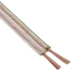 Bobina de Cable de altavoz de 2x1.00 de 50 metros transparente con indicador de polaridad - AL02200 - 02