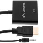 Adaptador de Lanberg HDMI macho a VGA hembra con mini Jack hembra 20 cm - HC15200 - 06