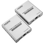 Extensor HDMI 2.0 con infrarrojos prolongador 60m 4k FullHD 1080p a través de cable ethernet Cat.5e Cat.6 - HB06100 - 01