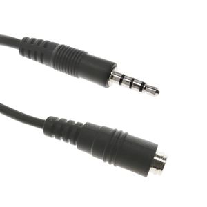 Cable de audio auricular y micrófono minijack 4 pin 3.5mm para macho a hembra de 10m