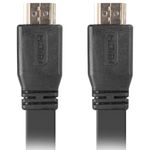 Cable HDMI 2.0 con conector tipo A macho a conector tipo A macho Ultra HD 4k Plano 3m negro - HI11700 - 02