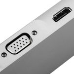 Conversor USB-C a HDMI 4k y ethernet RJ45 y USB-A y USB-C con socket de almacenamiento NGFF M2 - UH08800 - 08