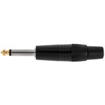 Conector jack 6.3mm macho mono plástico - XN08500 - 03