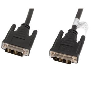 Cable Lanberg CA-DVIS-10CC-0018-BK DVI-D 18+1 macho a DVI-D macho single link 1.8 m negro