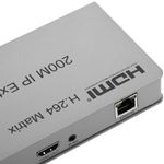 Extensor y multiplicador HDMI a través de LAN Tx y Rx compatible IR y TCP/IP - HN01500 - 05