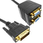 Cable duplicador pasivo de 1 DVI a 2 VGA - HD08400 - 01