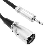 Cable de audio mono XLR 3-pin macho a TRS jack 3.5mm macho de 3m - AZ02300 - 01
