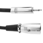 Cable de audio mono XLR 3-pin macho a TRS jack 3.5mm macho de 2m - AZ02200 - 04