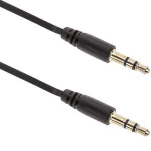 Cable Audio Stereo MiniJack 3.5 M/M 70cm retráctil