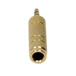 Adaptador audio estéreo TRS jack-6.3mm-hembra a minijack-3.5mm-macho - AY02500 - 04