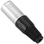 Conector XLR3 3-pin macho metálico plateado - XN07200 - 03