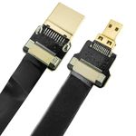 Cable vídeo HDMI plano FPV 20 cm A-macho a micro D-macho - HG08400 - 05