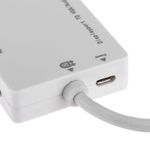 Adaptador de DisplayPort a VGA audio HDMI DVI blanco - YP04000 - 07