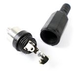 Conector RCA macho de color negro - CM01700 - 03