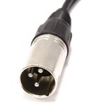 Cable de audio estéreo XLR 3-pin macho a RCA macho de 2m - AZ00200 - 02