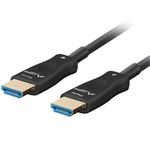 Cable óptico HDMI V2.1 de Lanberg macho a macho de 20 m color negro CA-HDMI-30FB-0200-BK - HG17000 - 01