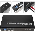 Multiplicador extensor HDMI de 2 puertos a través de cable ethernet Cat.5e hasta 50 m con IR - HB00100 - 02