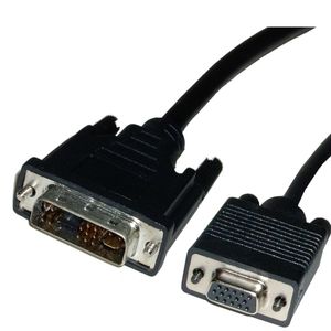 Cable DVI-A macho a VGA hembra de 1,8 m