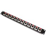 Patch panel rack19 12-port jack6.3mm-hembra 1U - XQ02600 - 01
