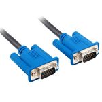 Cable VGA macho a macho de 3 m con doble blindaje y núcleo de ferrita negro de Lanberg CA-VGAC-10CU-0030-BK - VS15100 - 03